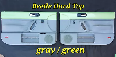 Volkswagen Beetle Door Panel SET 1998 To 2010 OEM Grey / Green HARDTOP • $595