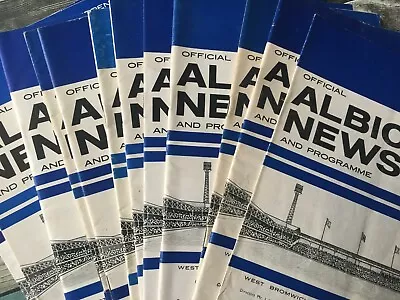 West Brom WBA Bromwich Albion HOME Programmes 1964/65 1965/66 1966/67 • £2