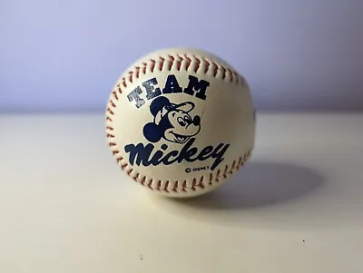 Genuine Walt Disney Team Mickey Mouse Baseball Signed Collectible Ball • £12.95