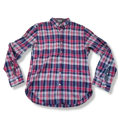 J.Crew Shirt Size Medium Quality Woven Shirts Tailored By J Crew Plaid Button Up • $25.49