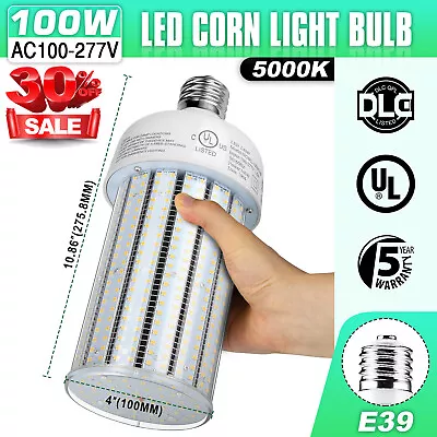 DLC 100W LED Corn Light Bulb Replacement 400 Watt Metal Halide HPS CFL HID Lamp • $58.67