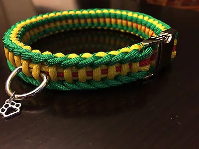 Vietnam Service Medal Paracord Dog Collar  US Handmade Free Shipping • $9