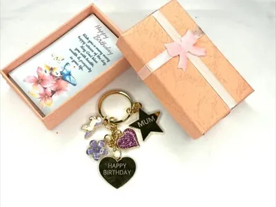 Birthday  Keyring Gift For Friend Niece Nanny Mum Daughter Nana Sister Gifts • £3.99