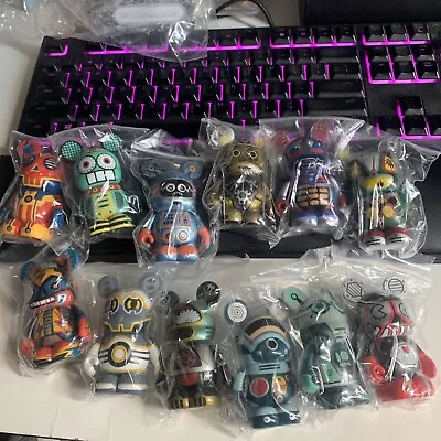 Disney Vinylmation 3” Robot Series 1 Full Set With Cards Bags And Protectors • $70