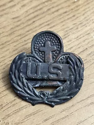 Scarce Civil War Union U.s. Church Chaplain Officer Hat Hat Badge Insignia • $31