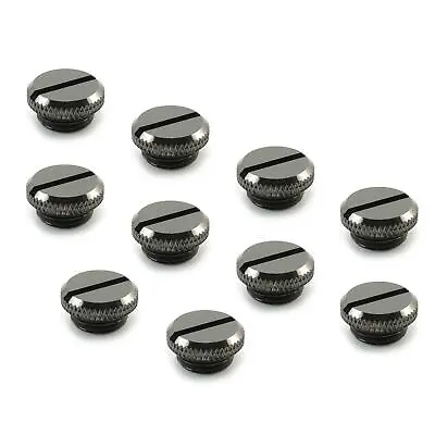 XSPC G1/4 Blank Plug V2 - Black Chrome (10 Pack) • £12.99