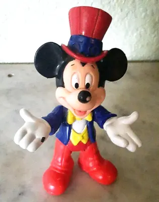 Mickey Mouse Disney World Epcot Red Hat Blue Jacket Yellow Bow Tie Red Pants 4  • $7.99