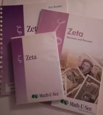 Math U See Zeta Tests Test Booklet And Dvd (set Of 3) • $35.99