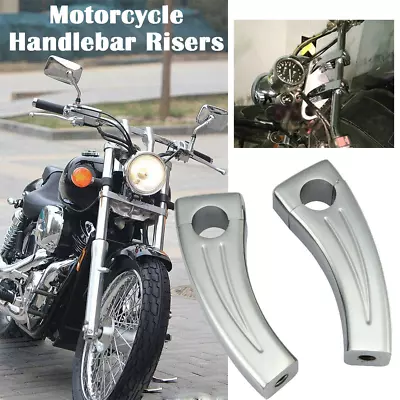 Chrome 6  Chrome Motorcycle 1  Handlebar Risers For Honda VTX 1300 C R S RETRO • $54.15