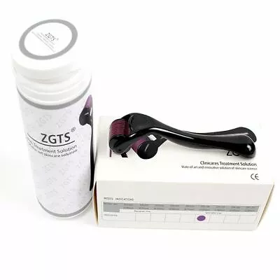 ZGTS Titanium Derma Roller  540 192 Micro Needles Cars Anti Aging Dermaroller • $19.99