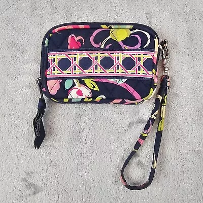 Vera Bradley Ribbons Wristlet Multicolor Floral Print Zip Around Closure Retired • $9.89