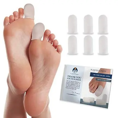  Gel Toe Caps - 6 Pieces - Big Toe Guards For Protection Of  Large (Pack Of 6) • $21.87
