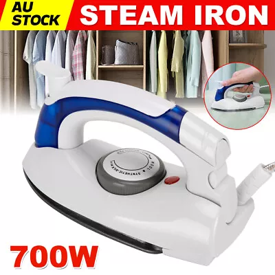 700W Travel Electric Steam Iron Handheld Ironing Clothes Garment Steamer Compact • $25.95