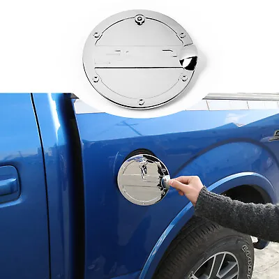 Chrome Fuel Gas Tank Cap Door Cover Trim W/Lock For Ford F-150 F150 2015-2020 • $20.99