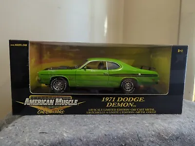 Ertl Collectibles American Muscle  1971 Green Dodge Demon 1/18 • $129