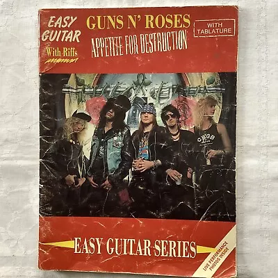 Guns N' Roses Appetite For Destruction Guitar Tablature Easy Tabs Book • £8