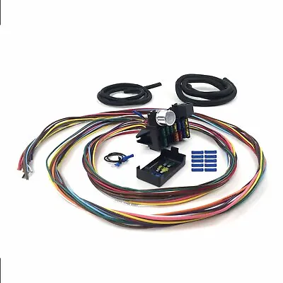 Ultimate 12 Fuse 12v Conversion Wire Harness  36 1936 Ford Model 51 Pickup Rod • $237.55