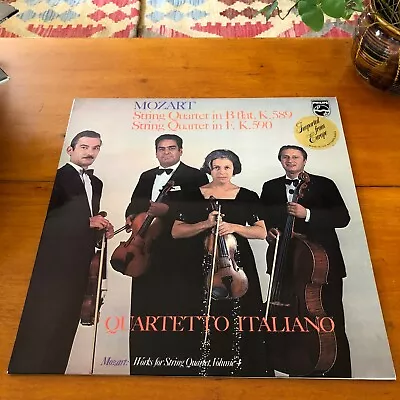 MOZART String Quartet B Flat & F QUARTETTO ITALIANO NM/EX++ Holland Philips V. 4 • $19