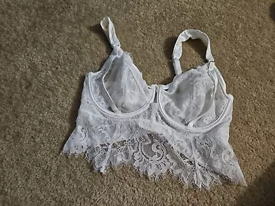 Bras N Things White Size 10DD Bustier Style Bra Only • $8