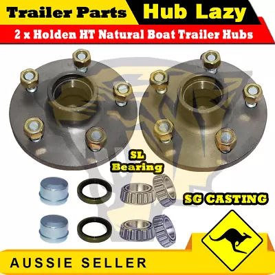 Trailer Hubs Holden HT 5 Stud Wheel Lazy Hub SL Bearing Kit Complete SG Casting  • $57.50