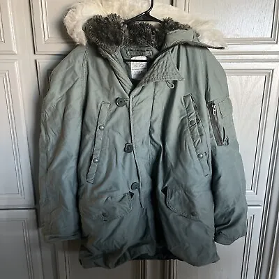 US. Military Issue  Extreme Cold Weather N-3B Parka Jacket Coat Size Small • $69.95