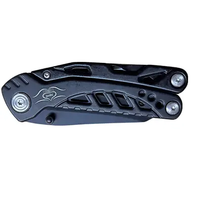 Multitool Black Stainless Steel 7 Functions In 1 Packet Size For Camping Outdoor • $34.99