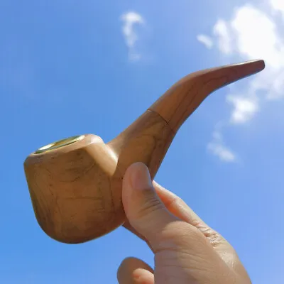 5.1inch Vintage Wooden Smoking Pipes Spoon Shape Unbreakable Hand Pipe • $16.71