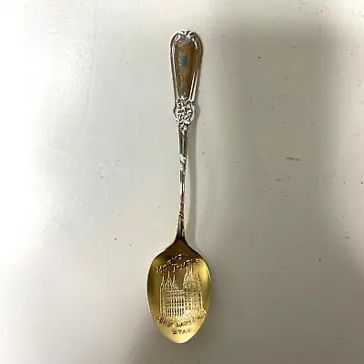 Mormon Temple Salt Lake City Utah - P &B Sterling Silver Souvenir Spoon Vintage • $67