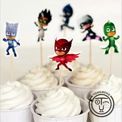 24pc PJ Masks Cupcake Toppers Birthday Party Decoration • $7.50