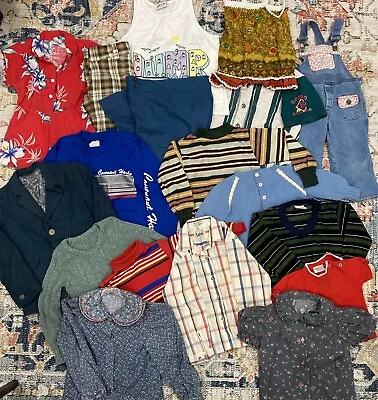 Vintage Kids Clothing Lot Various Sizes  • $128.21