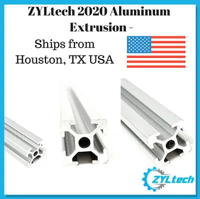 ZYLtech 2020 Aluminum T-Slot Aluminum Extrusion-2000mm 2m CNC 3D Printer Silver • $25.94