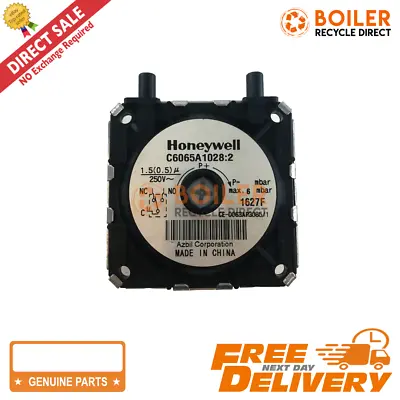 Honeywell - Air Pressure Switch - C6065A1028:2 - Used • £14.99