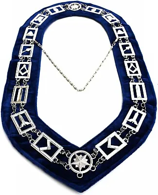 Masonic Regalia Master Mason Blue House Lodge Blue Backing Collar Dmr-400sb • $34.99