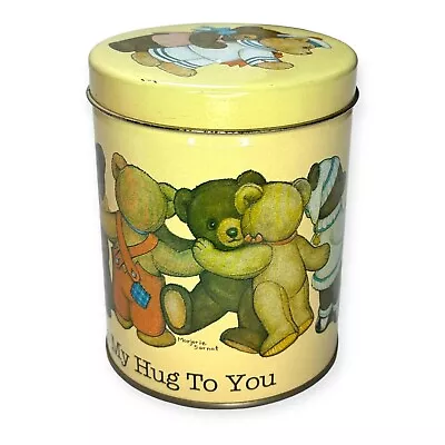 Artist Marjorie Sarnat  THIS BEARS MY HUG TO YOU  1984 Tin Box Container • $4