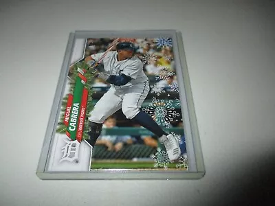 Miguel Cabrera 2020 Topps Holiday Candy Cane Bat Variation SP #HW129 • $2.49