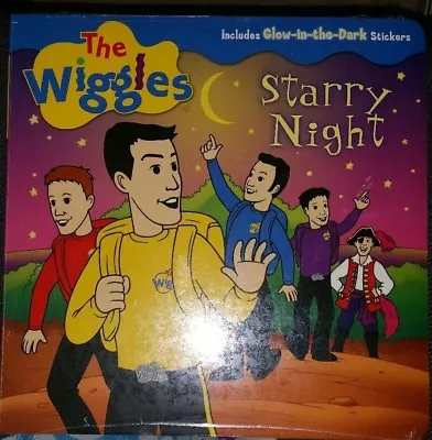 THE WIGGLES BOARD BOOK Starry Night + STICKERS  Licensed NEW SEALED • $10