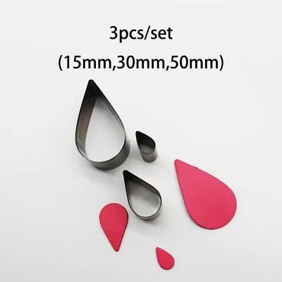 3pcs Steel Blade Rule Die Cut Punch Drop Earring Cutting Mold Leather For Crafts • $16.76