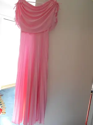 80s Vintage JC Penney 9/10 Pink Barbie Ballgown Bridesmaid Formal Prom Dress • $39.99