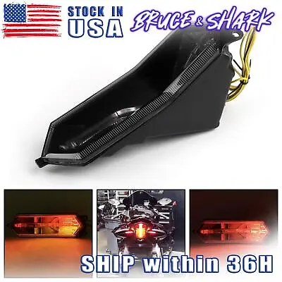 Tail Light Integrated Turn Signals For Yamaha YZF R6 R1 R1S R7 2015-2022 Smoke • $44.65