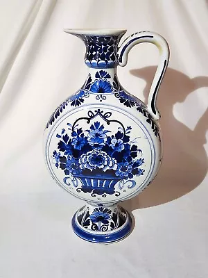 MCM Delft De PORCELEYNE FLES Hand Painted Pilgrims Jug/Pitcher - EXC • $125