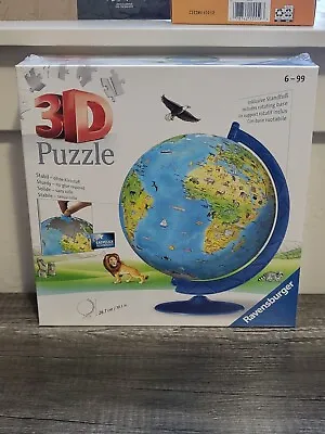 $24.95 • Buy Ravensburger Children's World Globe 180 Pieces 3D Puzzle CL