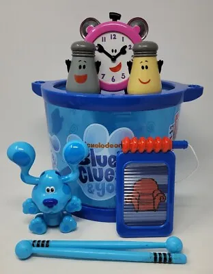 Blue's Clues Musical Drum Set Toy Instruments Tambourine Washboard Clacker Shake • $32