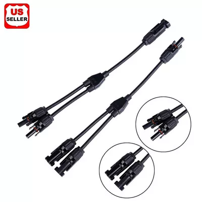 Solar Panel Y Branch Cable Connection Waterproof Adapter Connector Extension US • $199.99