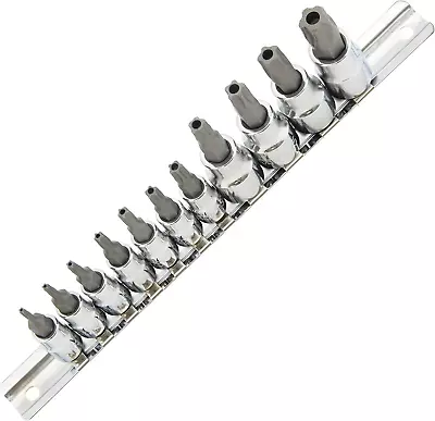 11-Pc 5-Point Star Torx Tamper Proof Security Bit Socket Set With Holde BSSTB11 • $16.99