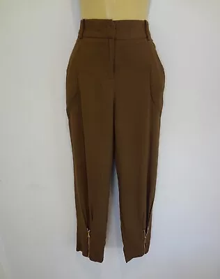 *VERONIKA MAINE* STUNNING NUTMEG VISCOSE PANTS FOR ANY OCCASION Sz8 AS NEW! • $69.90