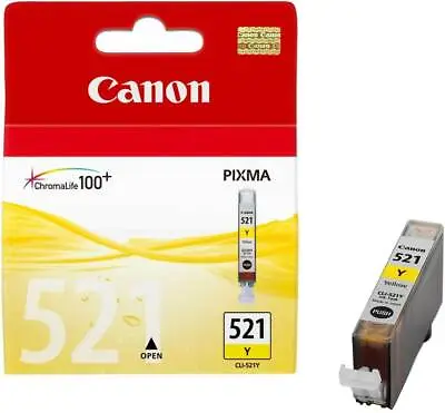£7.49 • Buy Canon CLI-521 CLI521 Genuine Inkjet - Black, Cyan, Magenta, Gray Or Yellow