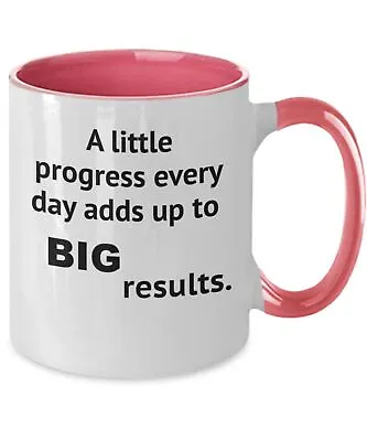 Progress Results Coffee Mug Tea Mug Inspirational Quote Mindful Quote Positive Q • $18.99