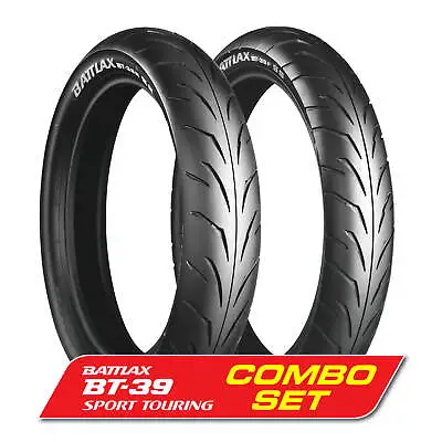 Bridgestone BT39 Front & Rear Tyres 110/70-17 & 130/70-17 Motorcycle Tyre • $329.95