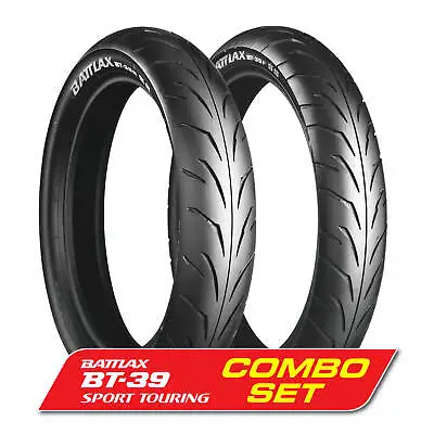 Bridgestone BT39 Front & Rear Tyres 110/70-17 & 140/70-17 Motorcycle Tyre • $344.95