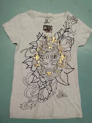 LA Ink 'flame' Kim Saigh T Shirt Grey Size XL Bnwt ❤️ CHARITY  • $9.96